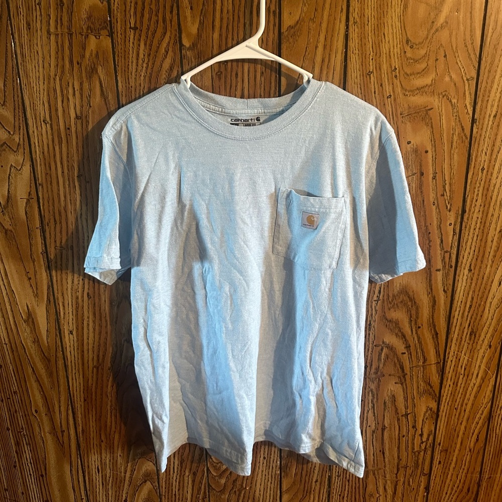 Women’s light blue Carhartt shirt